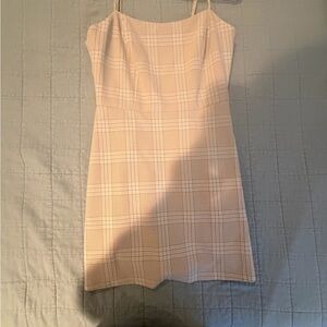 Aritzia Wilfred Yellow Plaid Mini Dress